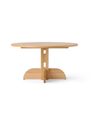 Puffin Dining Table tammiviilu Natural - Luonnollinen tammenviilu, Ø140 cm - Audo Copenhagen
