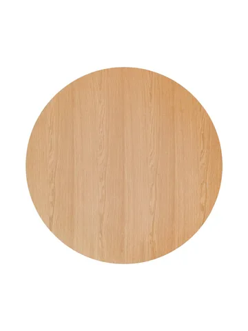 Puffin Dining Table tammiviilu Natural - Luonnollinen tammenviilu, Ø140 cm - Audo Copenhagen