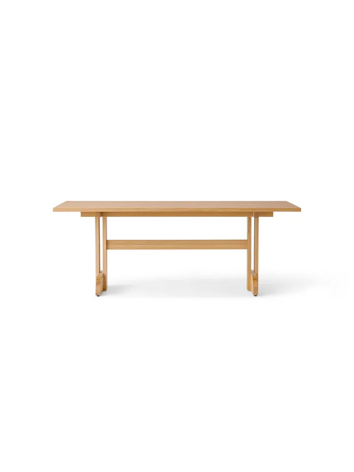 Puffin Dining Table tammiviilu Natural - Luonnollinen tammenviilu, 200x95 cm - Audo Copenhagen