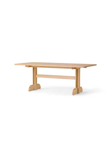 Puffin Dining Table tammiviilu Natural - Luonnollinen tammenviilu, 200x95 cm - Audo Copenhagen