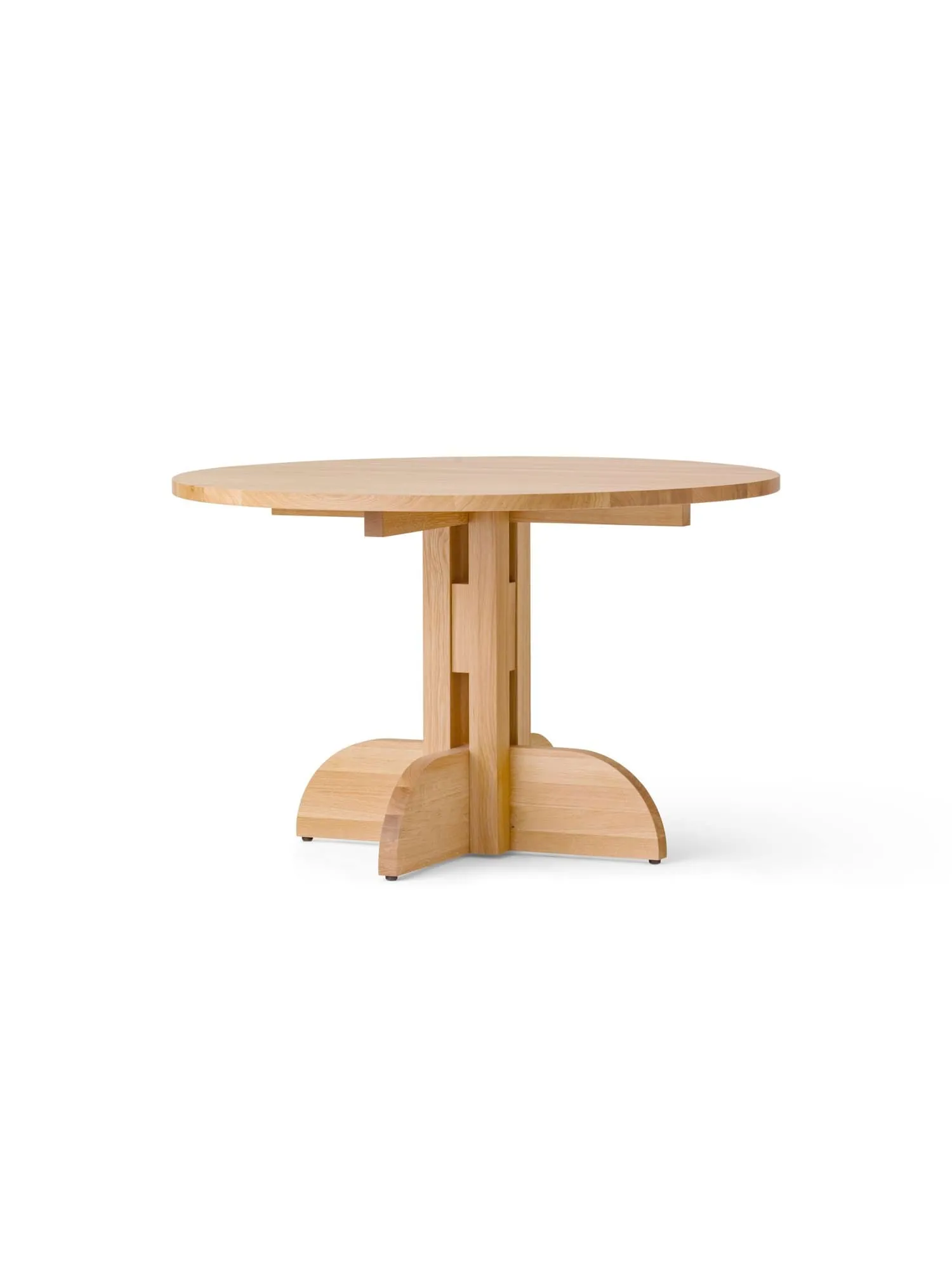 Puffin ruokapöytä Oak Solid Natural, Luonnollinen tammi, Ø120 cm Audo Copenhagen