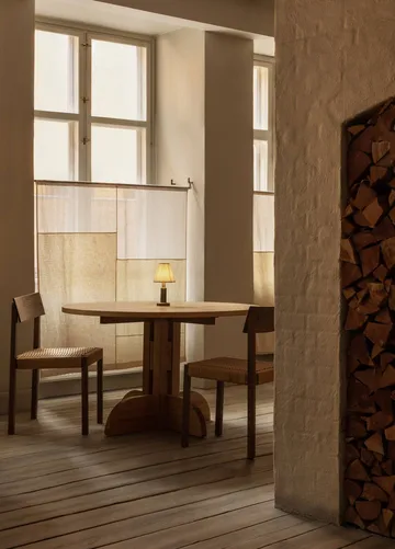 Puffin ruokapöytä Oak Solid Natural - Luonnollinen tammi, Ø120 cm - Audo Copenhagen