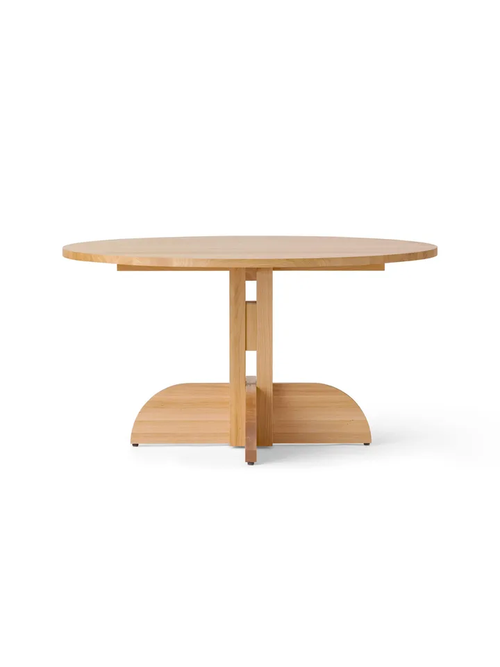 Puffin ruokapöytä Oak Solid Natural - Luonnollinen tammi, Ø140 cm - Audo Copenhagen
