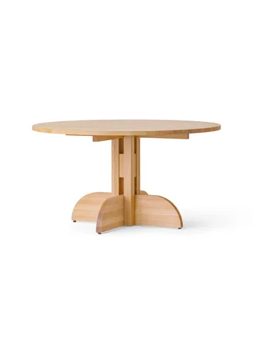 Puffin ruokapöytä Oak Solid Natural - Luonnollinen tammi, Ø140 cm - Audo Copenhagen
