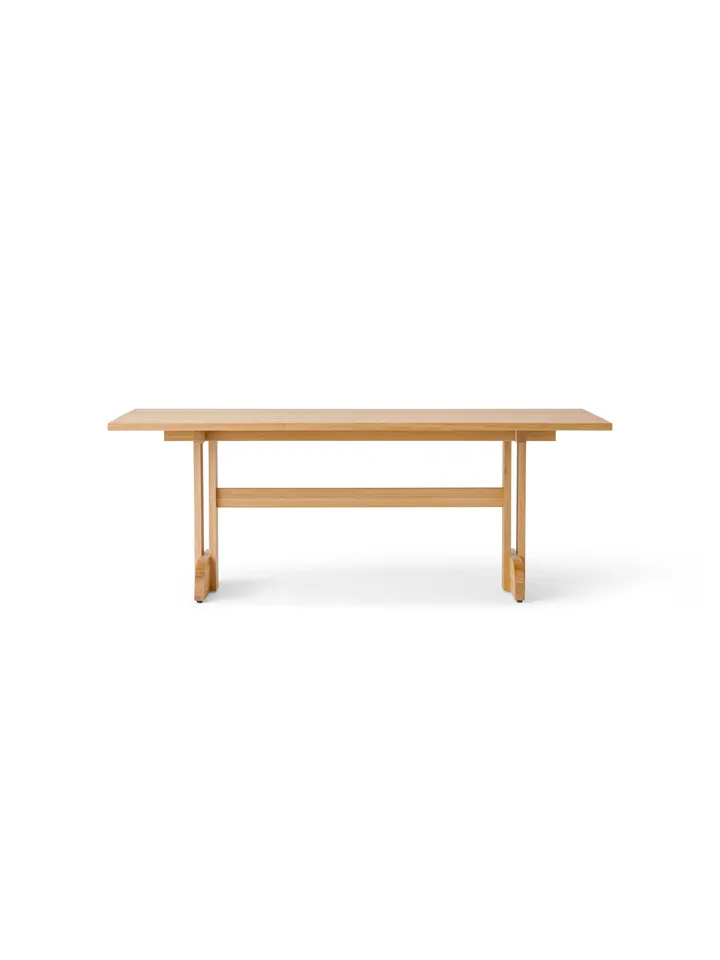 Puffin ruokapöytä Oak Solid Natural - Luonnollinen tammi, 200x95 cm - Audo Copenhagen