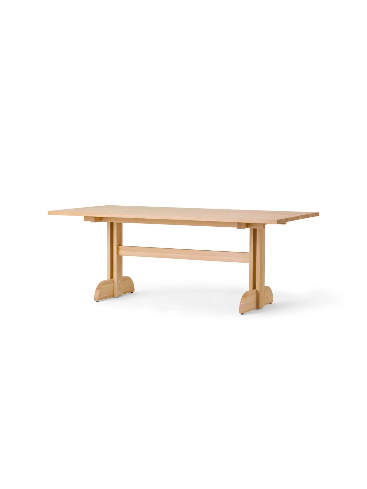 Puffin ruokapöytä Oak Solid Natural, Luonnollinen tammi, 200x95 cm Audo Copenhagen