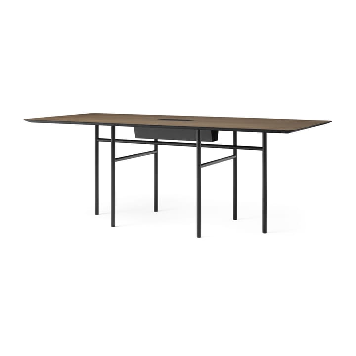 Snaregade Conference table kokouspöytä - Musta-tummaksi petsattu tammi 90 x 200 cm - Audo Copenhagen