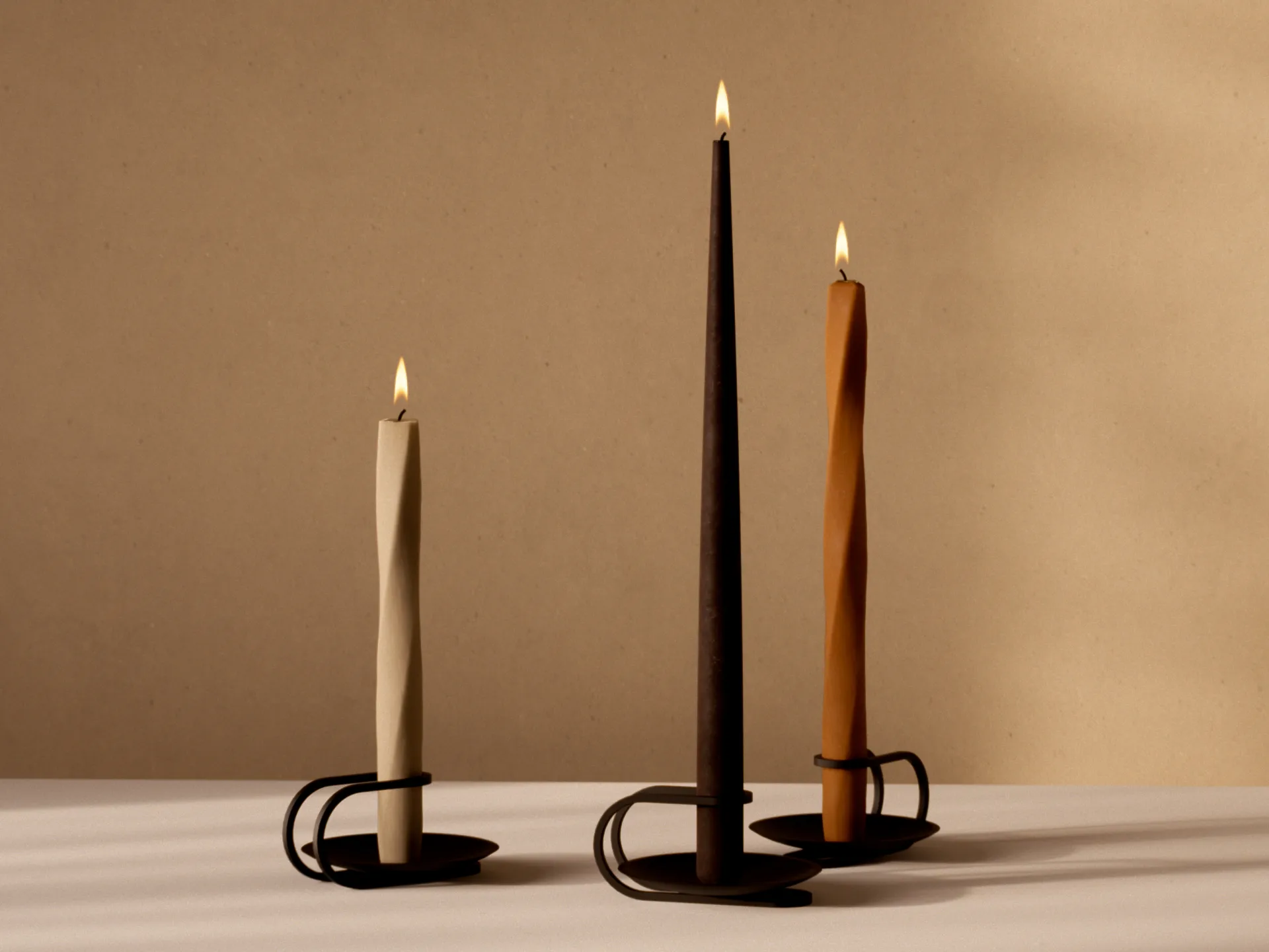 Spire kynttilä 38 cm 6 kpl, Ivory Audo Copenhagen