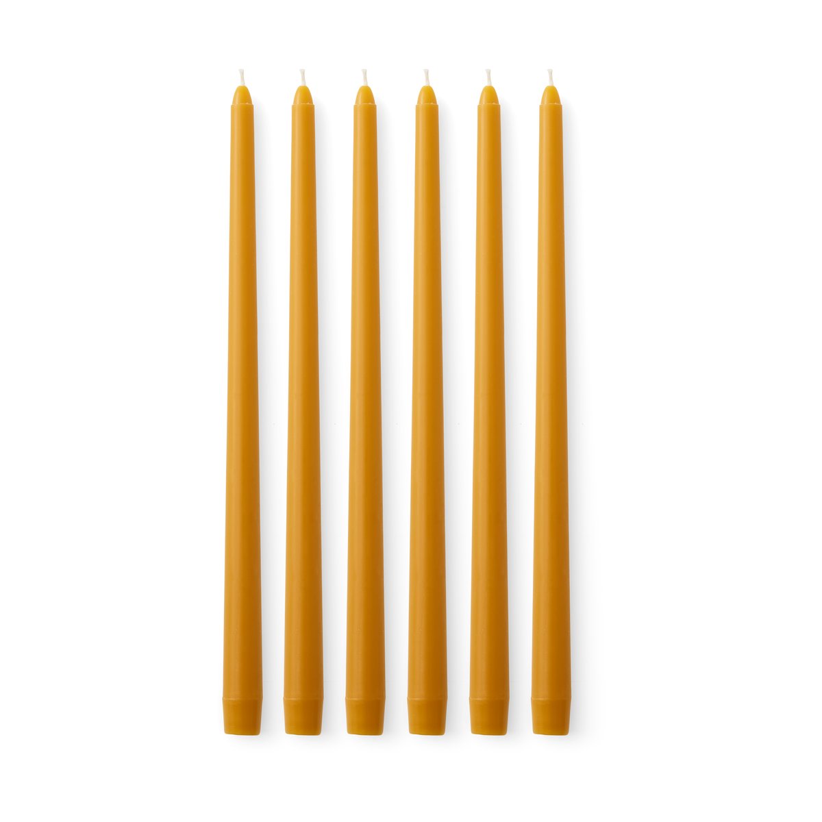 Audo Copenhagen Spire kynttilä 38 cm 6 kpl Ochre | Skandinaavinen Sisustus | Kynttilät | Keltainen