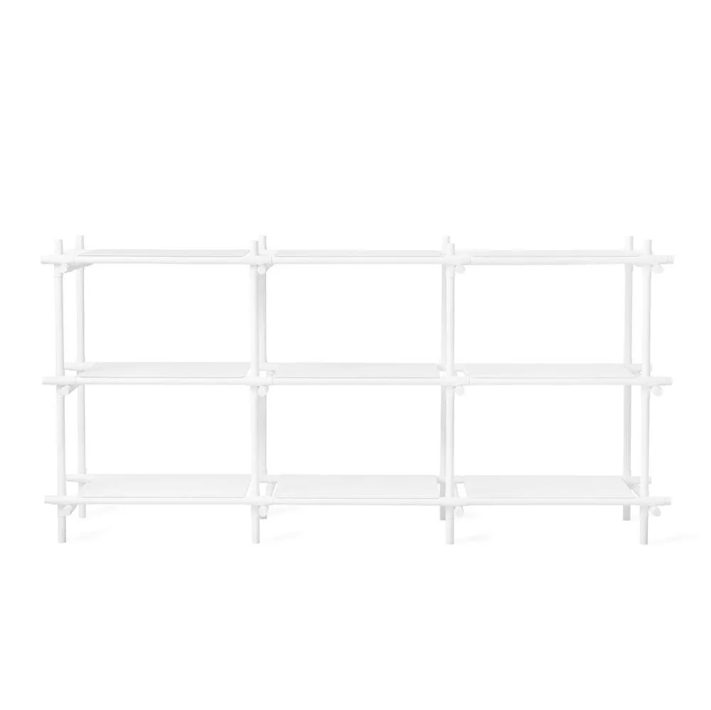 Stick hyllyjärjestelmä 3 hyllytasoa, valkoinen-valkoinen Audo Copenhagen
