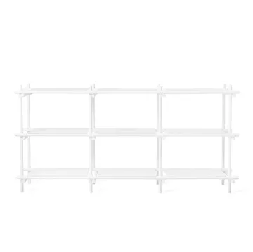 Stick hyllyjärjestelmä 3 hyllytasoa - valkoinen-valkoinen - Audo Copenhagen