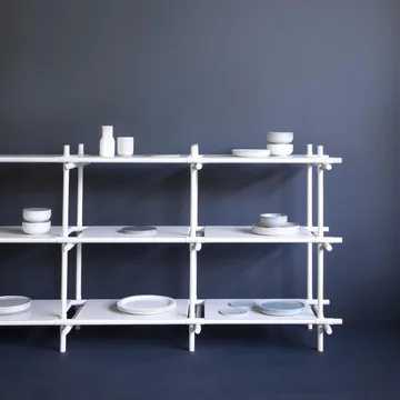 Stick hyllyjärjestelmä 3 hyllytasoa - valkoinen-valkoinen - Audo Copenhagen