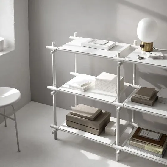 Stick hyllyjärjestelmä 3 hyllytasoa, valkoinen-valkoinen Audo Copenhagen