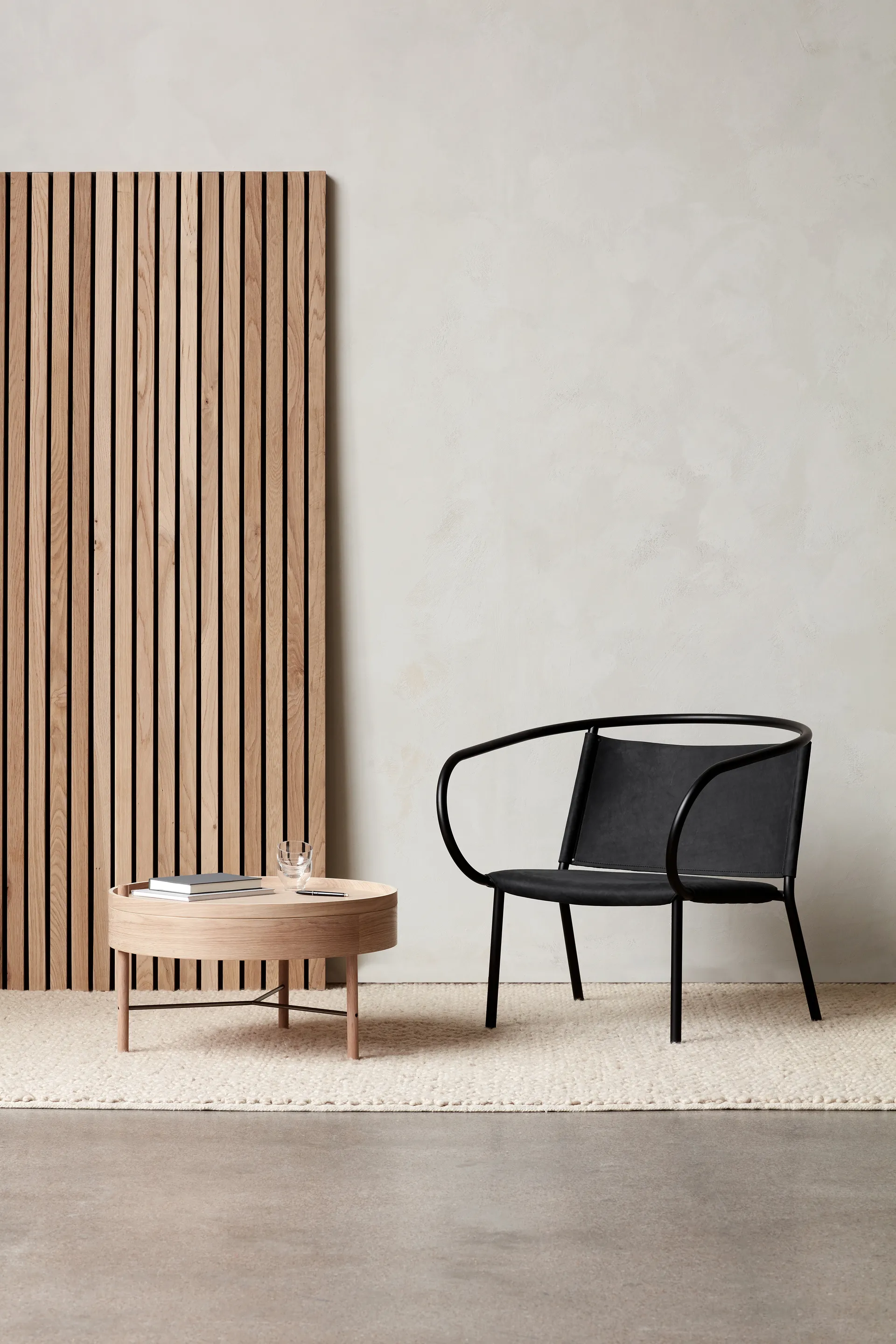 Turning pöytä, luonnon tammi-kromi Audo Copenhagen