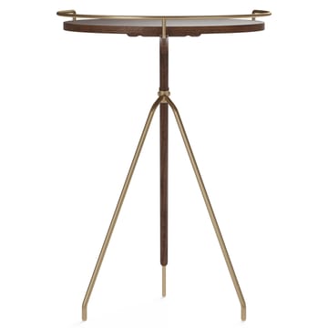 Umanoff sivupöytä saksanpähkinä-kiillotettu messinki - 60 cm - Audo Copenhagen