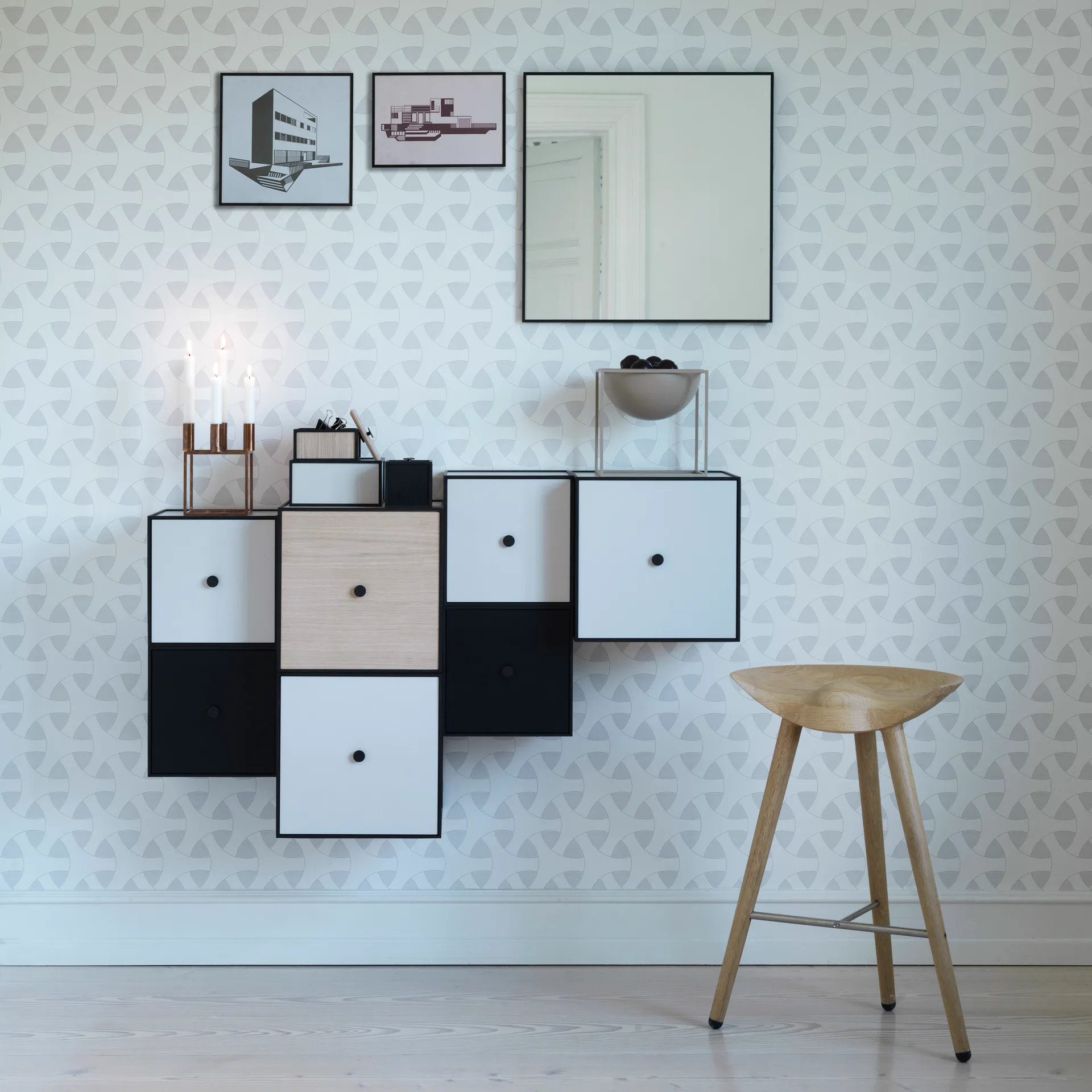 View peili, 56 x 56 cm, musta Audo Copenhagen