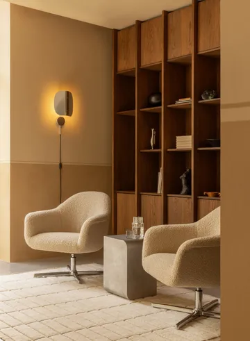 Wing seinälamppu - Kiillotettu alumiini, 47 cm - Audo Copenhagen