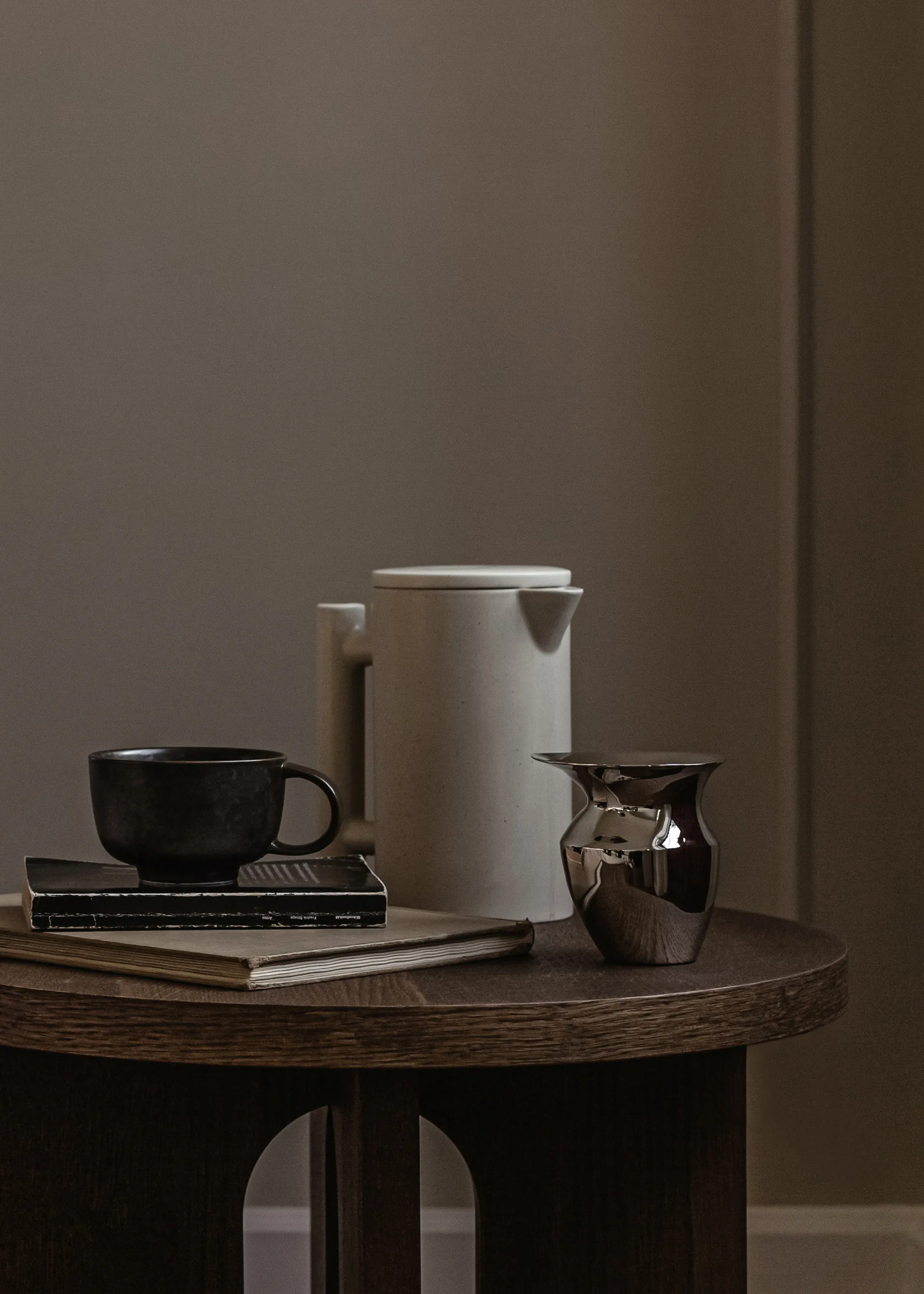 Yana kahvikannu 1 litra, Grey glazed Audo Copenhagen