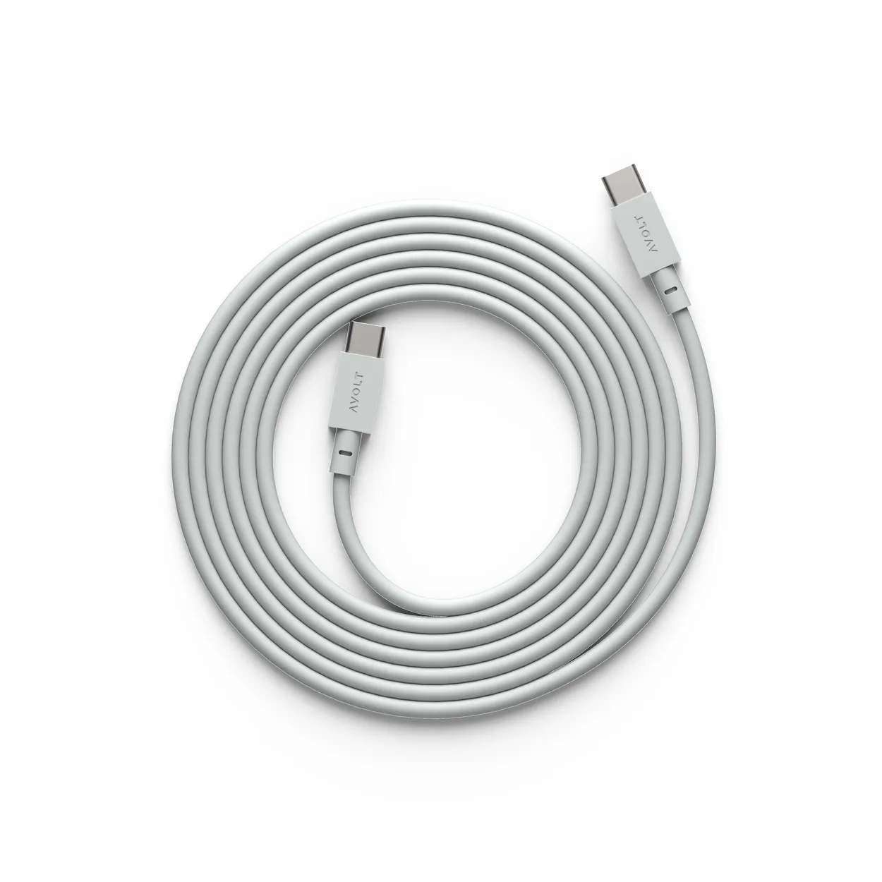 Avolt Cable 1 USB-C - USB-C latauskaapeliin 2 m Gotland gray