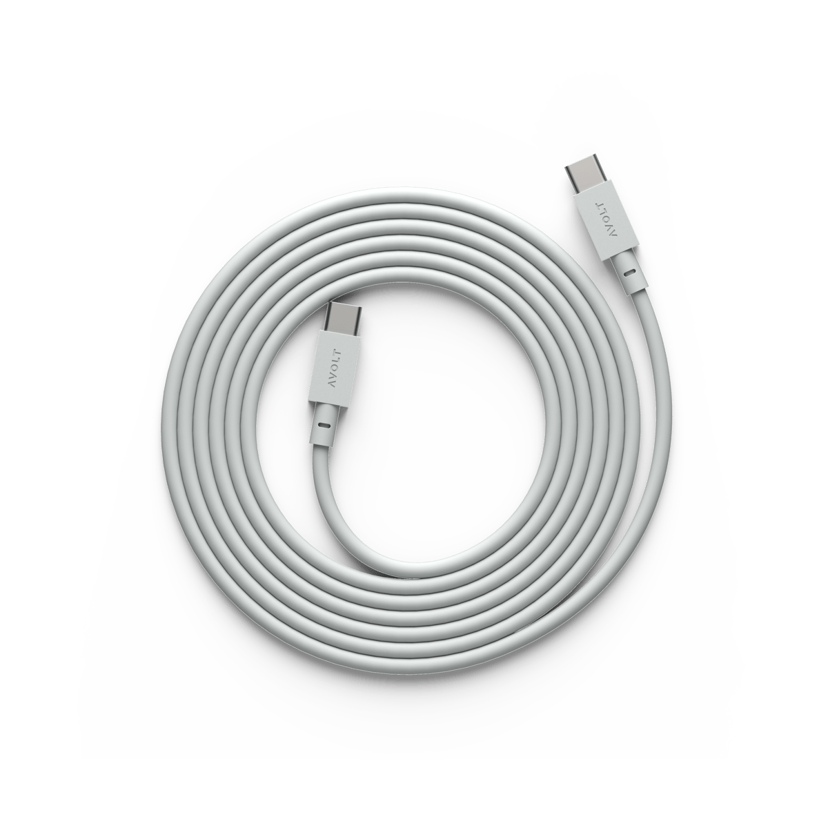 Avolt Cable 1 USB-C – USB-C latauskaapeliin 2 m Gotland gray