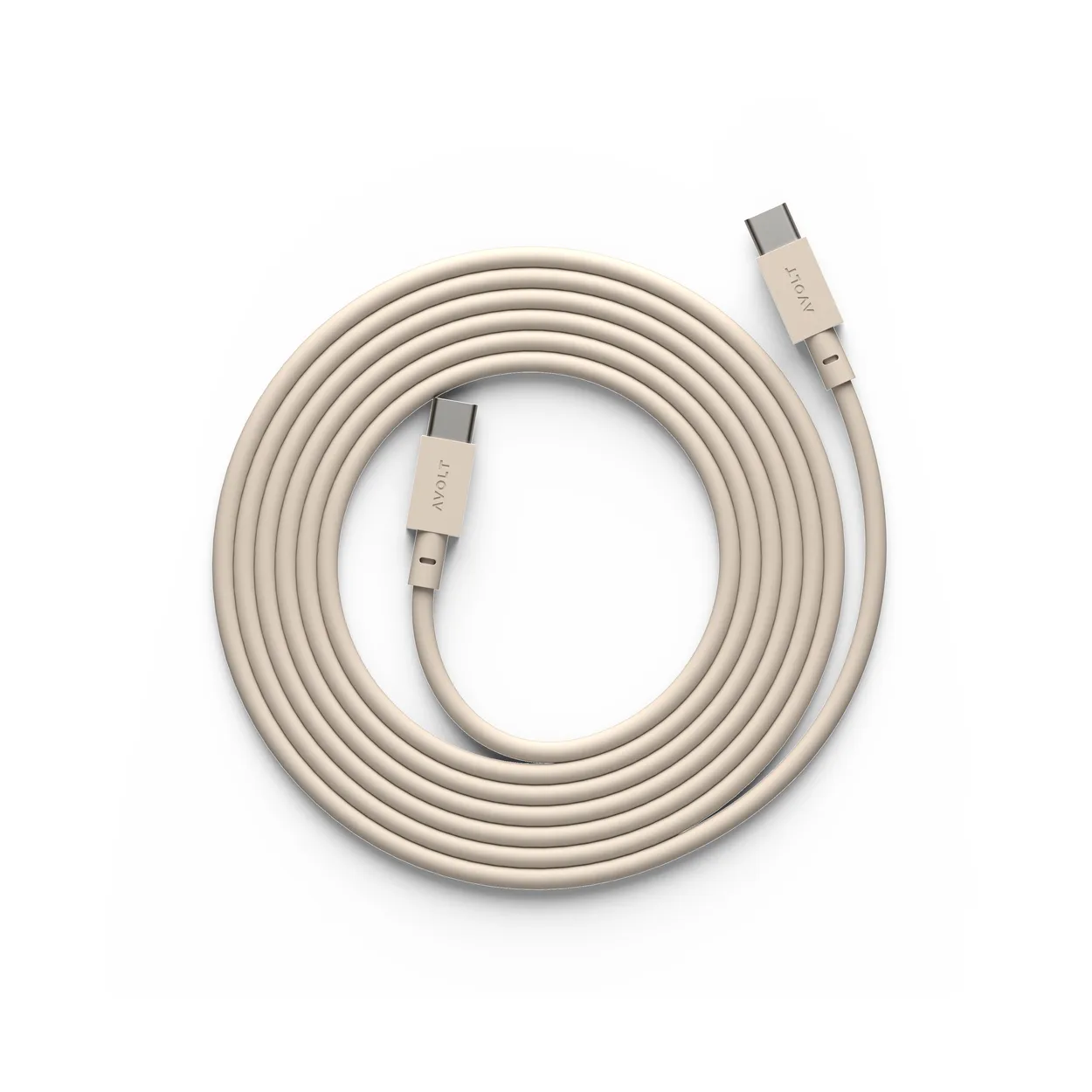 Avolt Cable 1 USB-C - USB-C latauskaapeliin 2 m Nomad sand