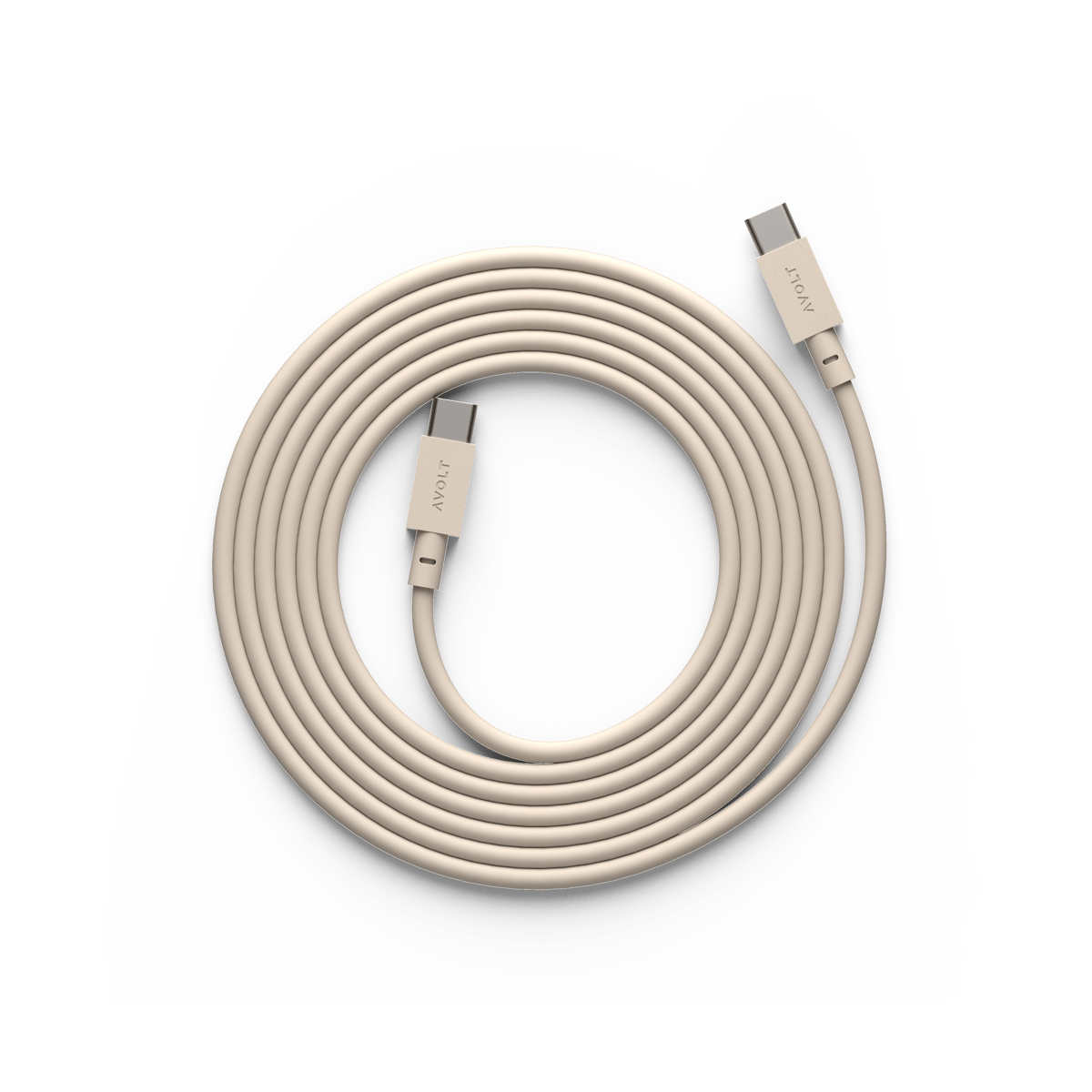 Avolt Cable 1 USB-C – USB-C latauskaapeliin 2 m Nomad sand