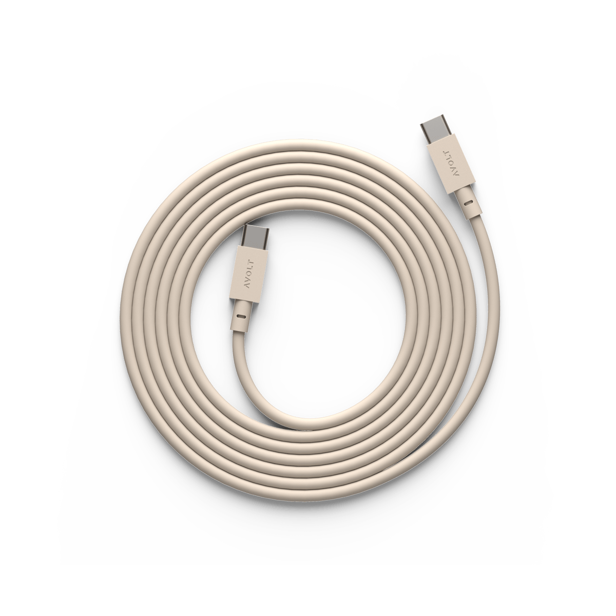 Avolt Cable 1 USB-C - USB-C latauskaapeliin 2 m Nomad sand