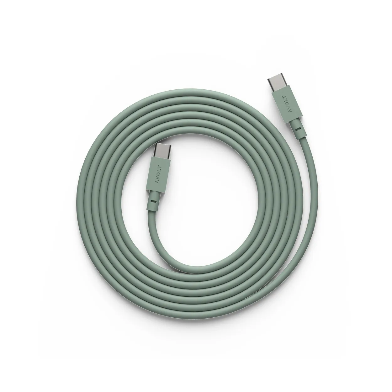Avolt Cable 1 USB-C - USB-C latauskaapeliin 2 m Oak green