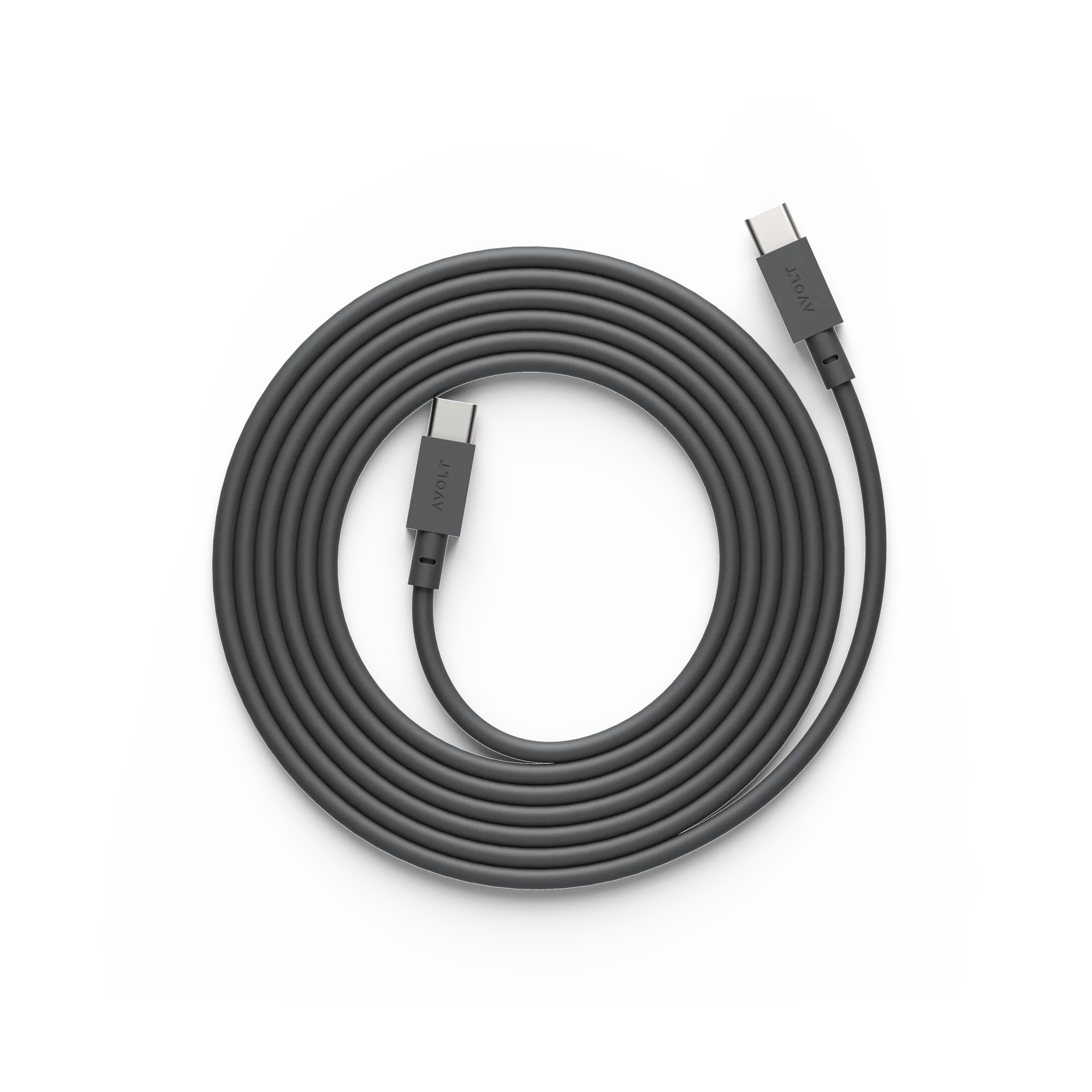 Cable 1 USB-C - USB-C latauskaapeliin 2 m, Stockholm black Avolt
