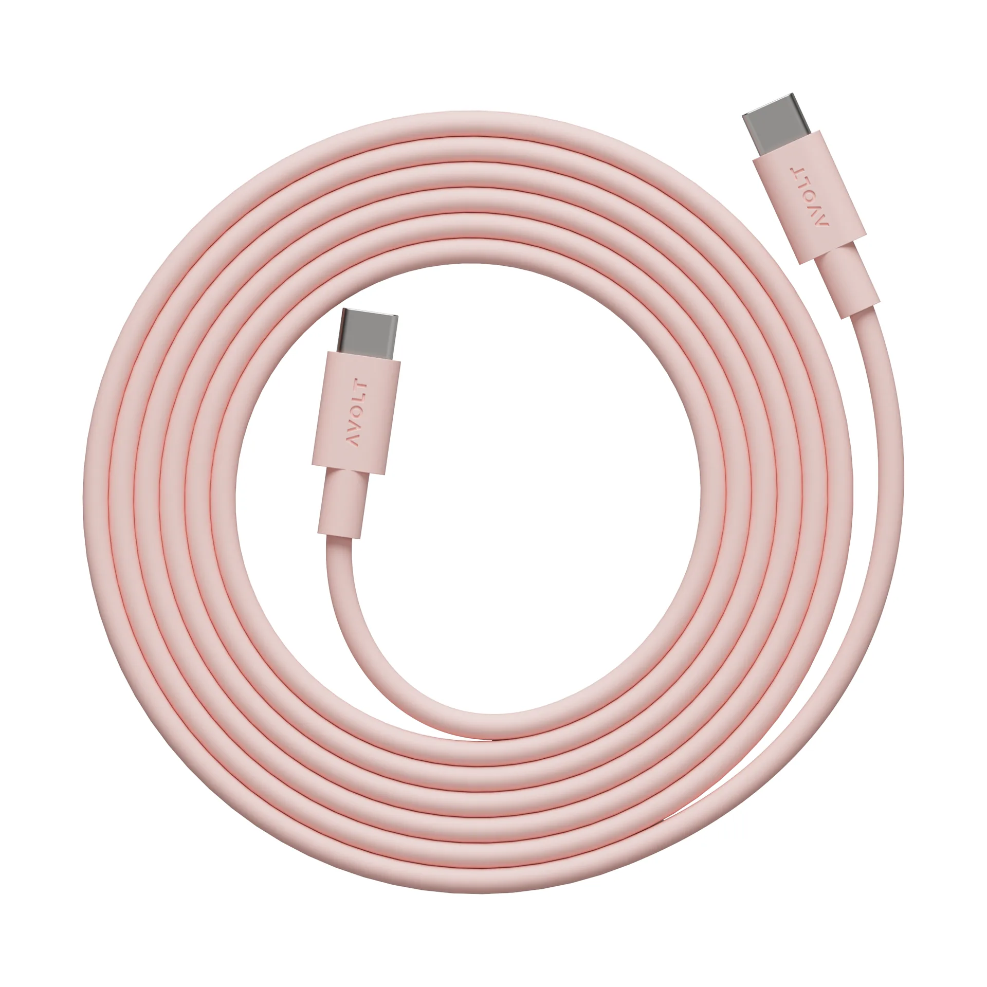 Cable 1 USB-C - USB-C latauskaapeliin 2 m, Uusi Pinkki Avolt