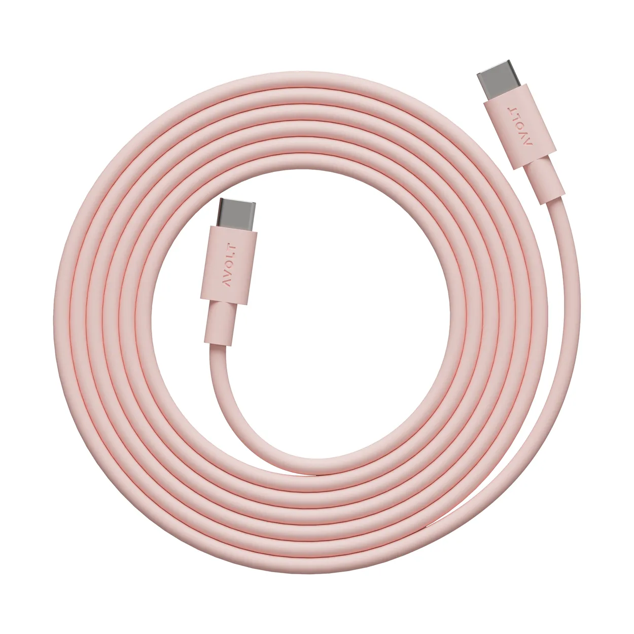 Avolt Cable 1 USB-C - USB-C latauskaapeliin 2 m Uusi Pinkki