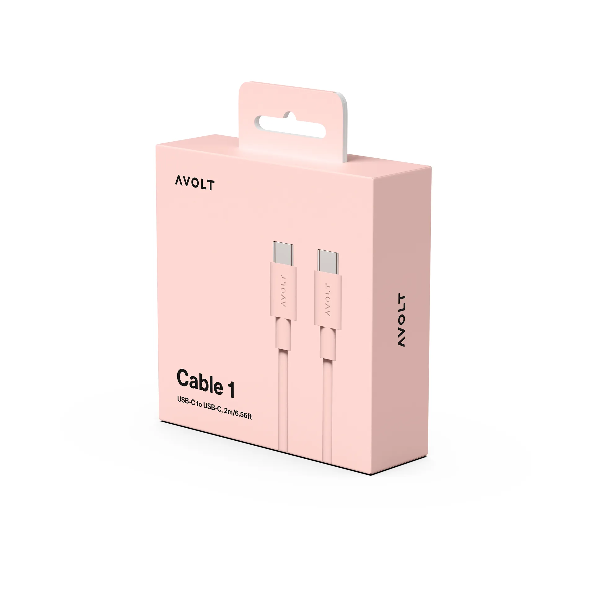 Cable 1 USB-C - USB-C latauskaapeliin 2 m, Uusi Pinkki Avolt