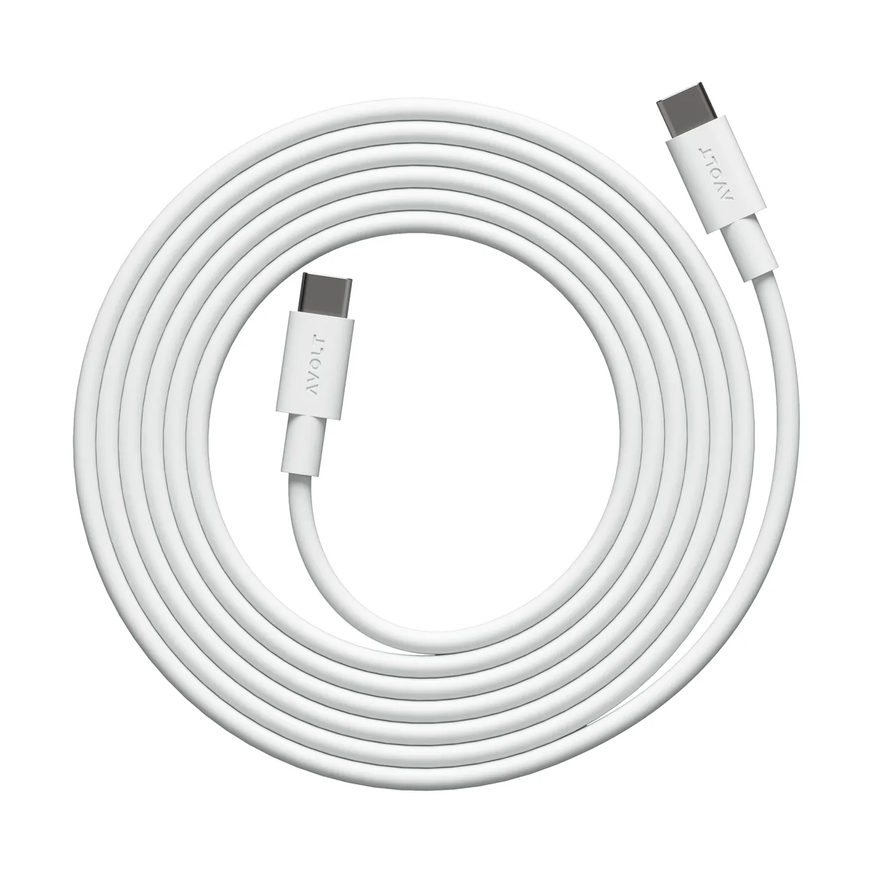 Avolt Cable 1 USB-C - USB-C latauskaapeliin 2 m White Martinelli Luce Edition