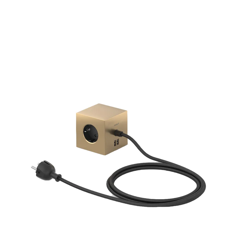 Square 1 -haaroituspistorasia, Brass Avolt