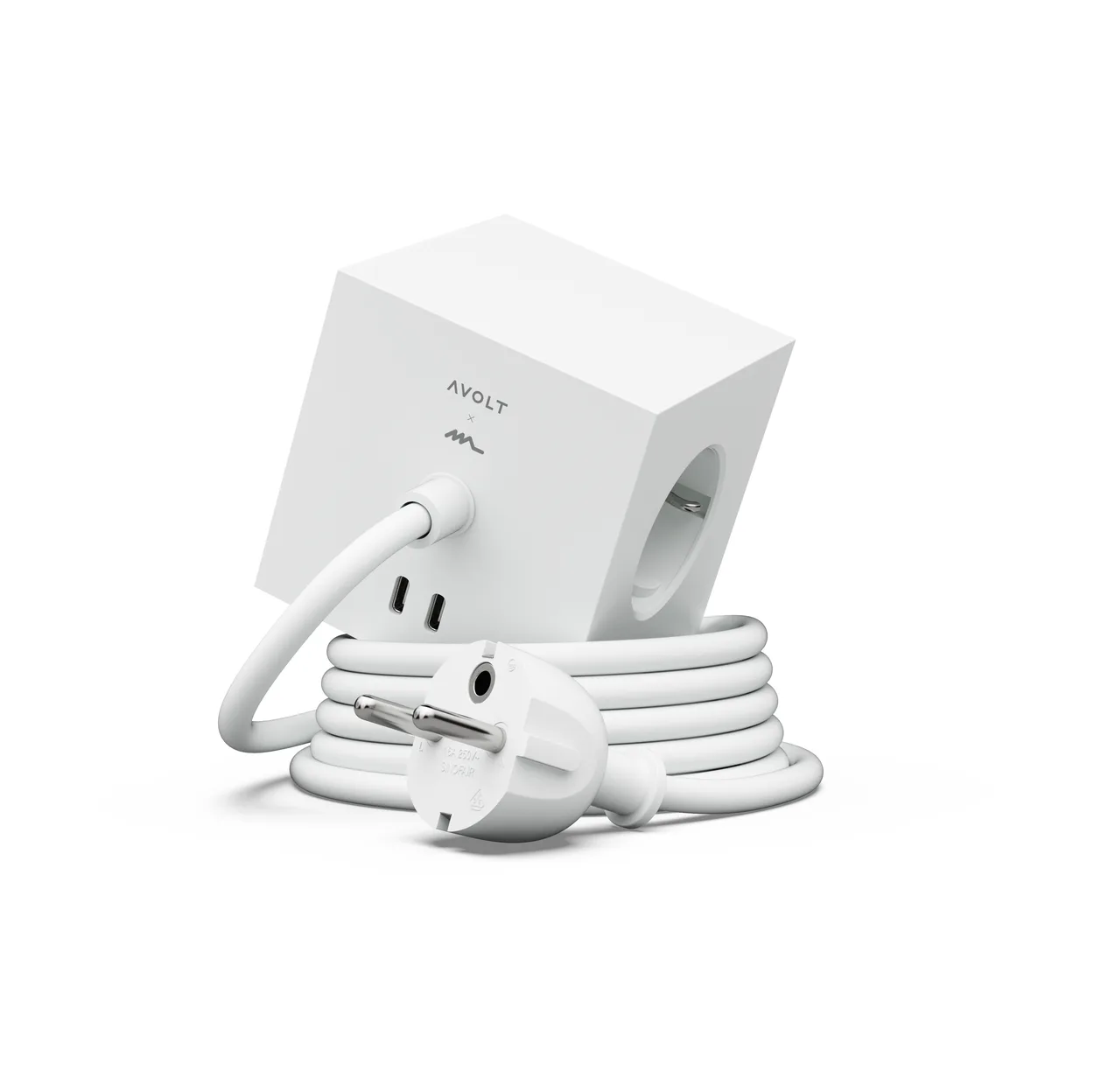 Avolt Square 1 pistorasia USB-C 30W 1,8 m White Martinelli Luce edition