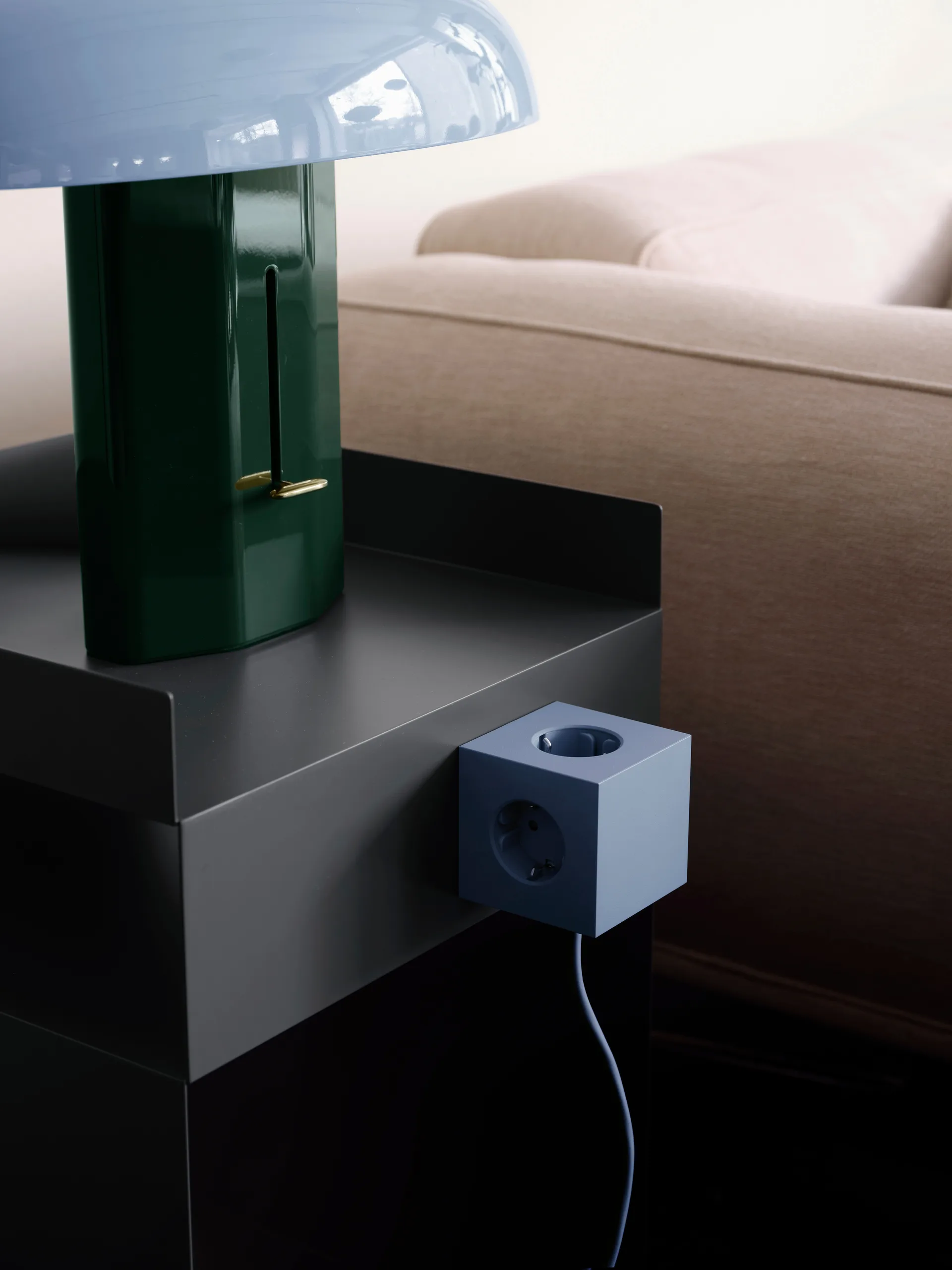 Square 1 pistorasia USB-C 30W 3 m, Shark Blue Avolt