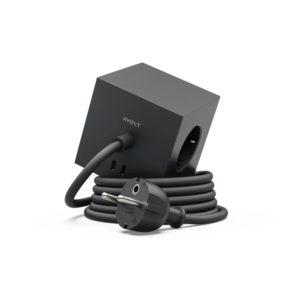 Avolt Square 1 pistorasia USB-C 30W 3 m Stockholm Black