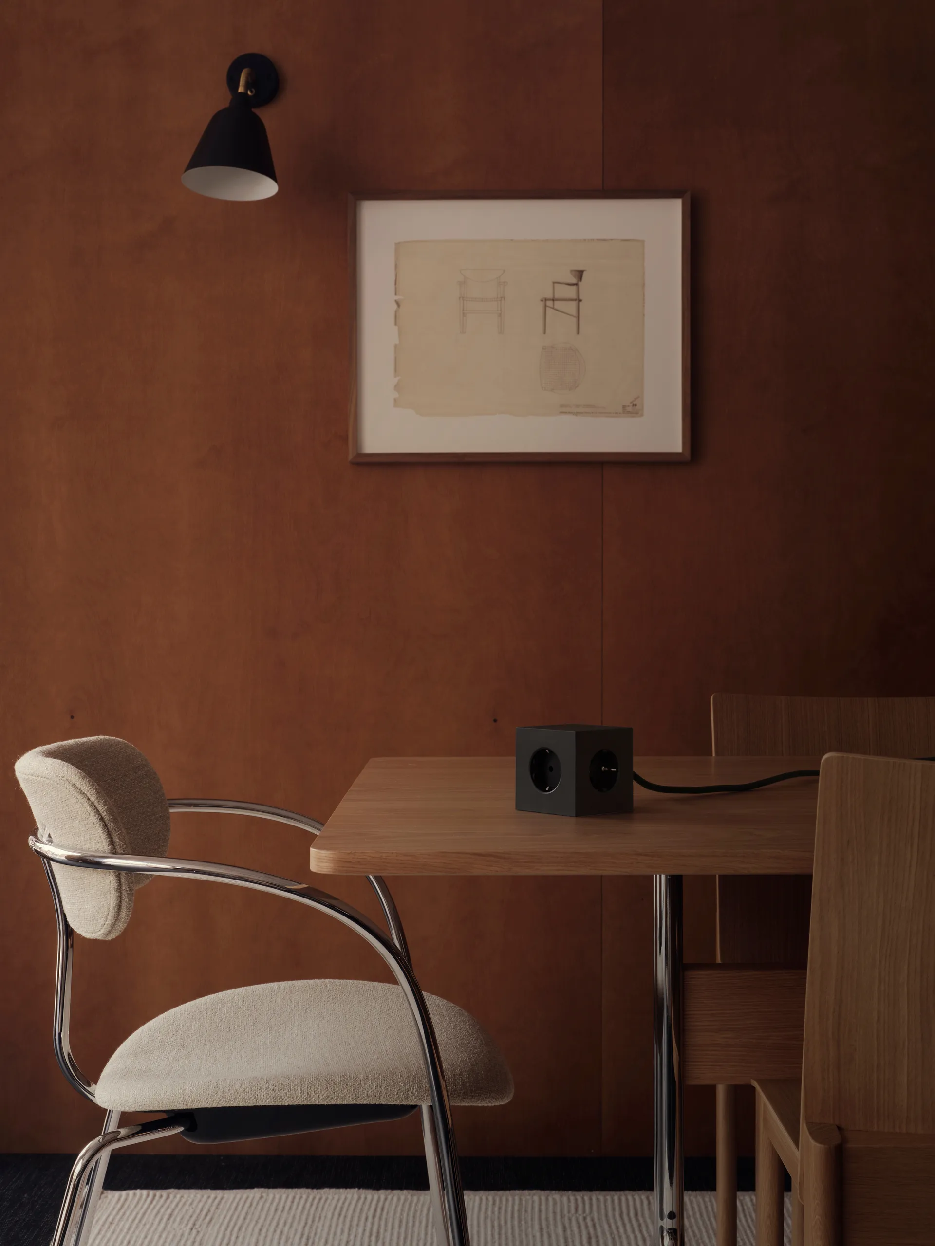 Square 1 pistorasia USB-C 30W 3 m, Stockholm Black Avolt