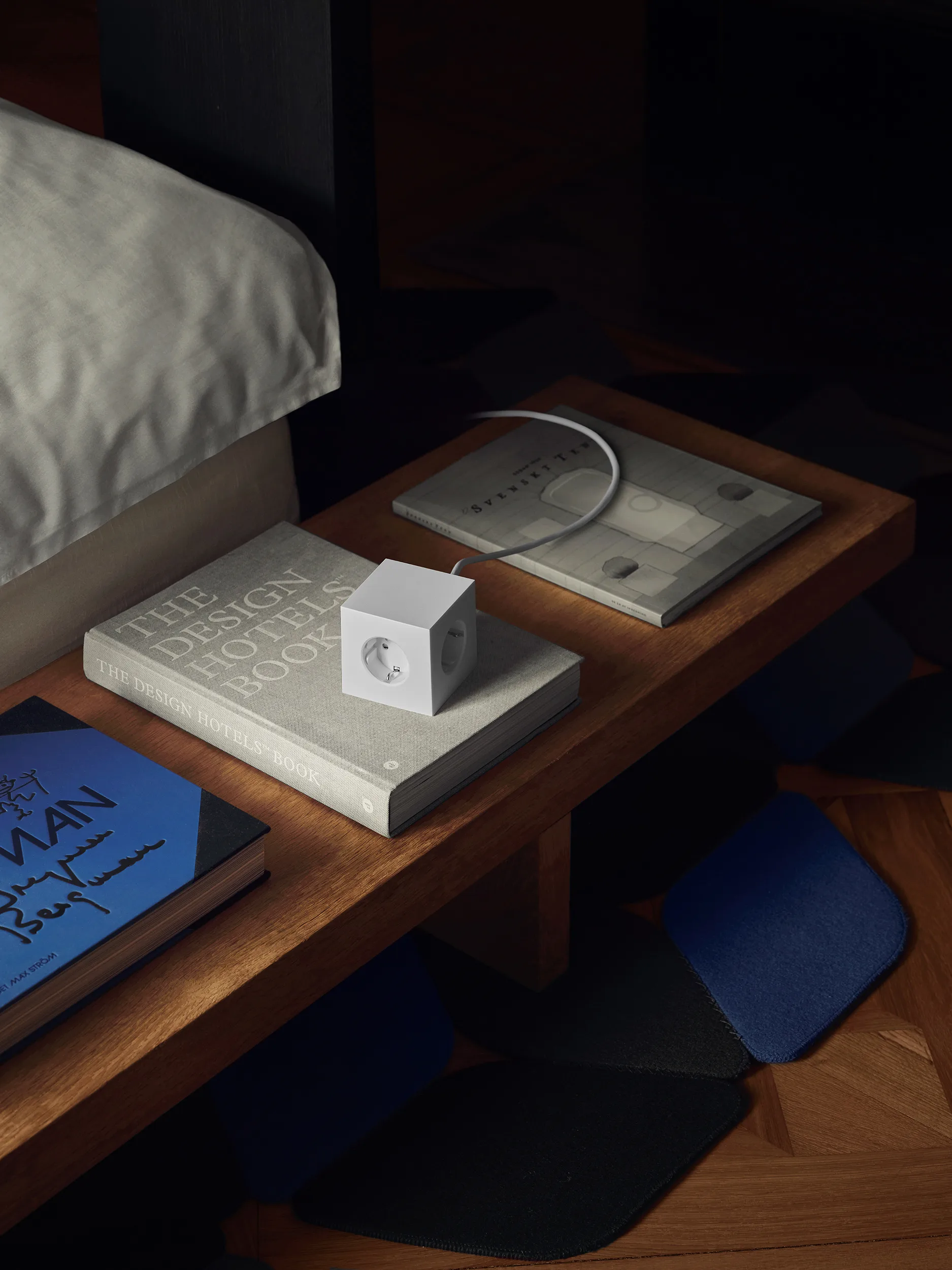 Square 1 pistorasia USB-C 30W 3 m, White Martinelli Luce edition Avolt