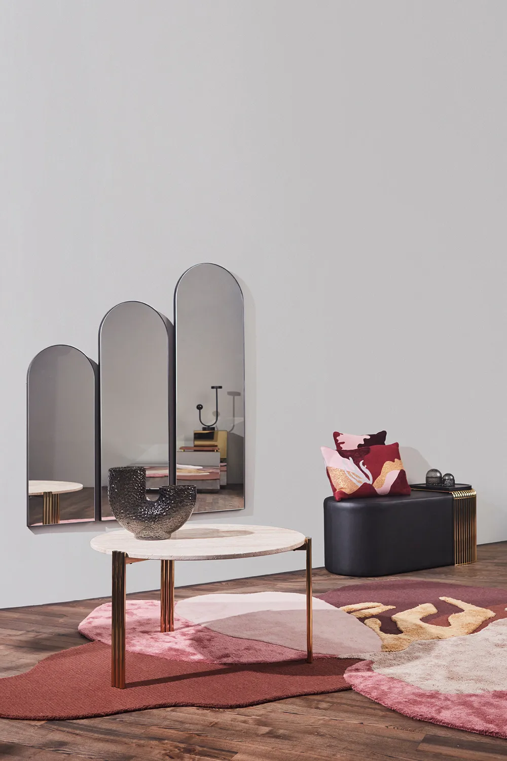 Arcus peili 115 cm, Musta AYTM