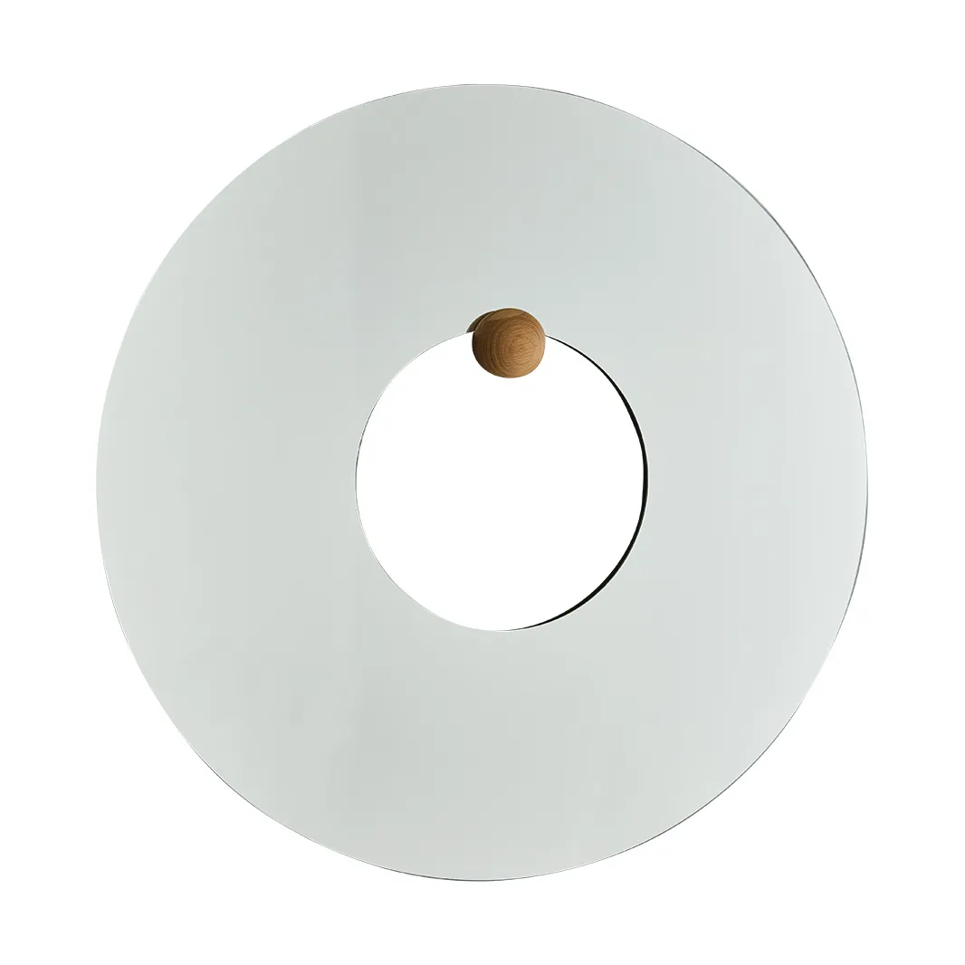 AYTM Castellum seinäpeili Ø80 cm Kirkas öljytty tammi