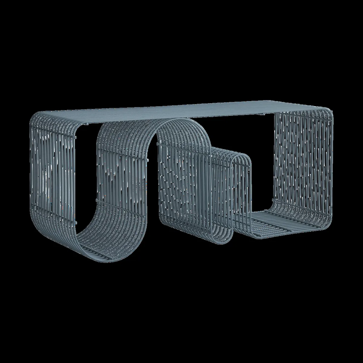 AYTM Curva-istuinpenkki 100 cm Hiekanharmaa sininen