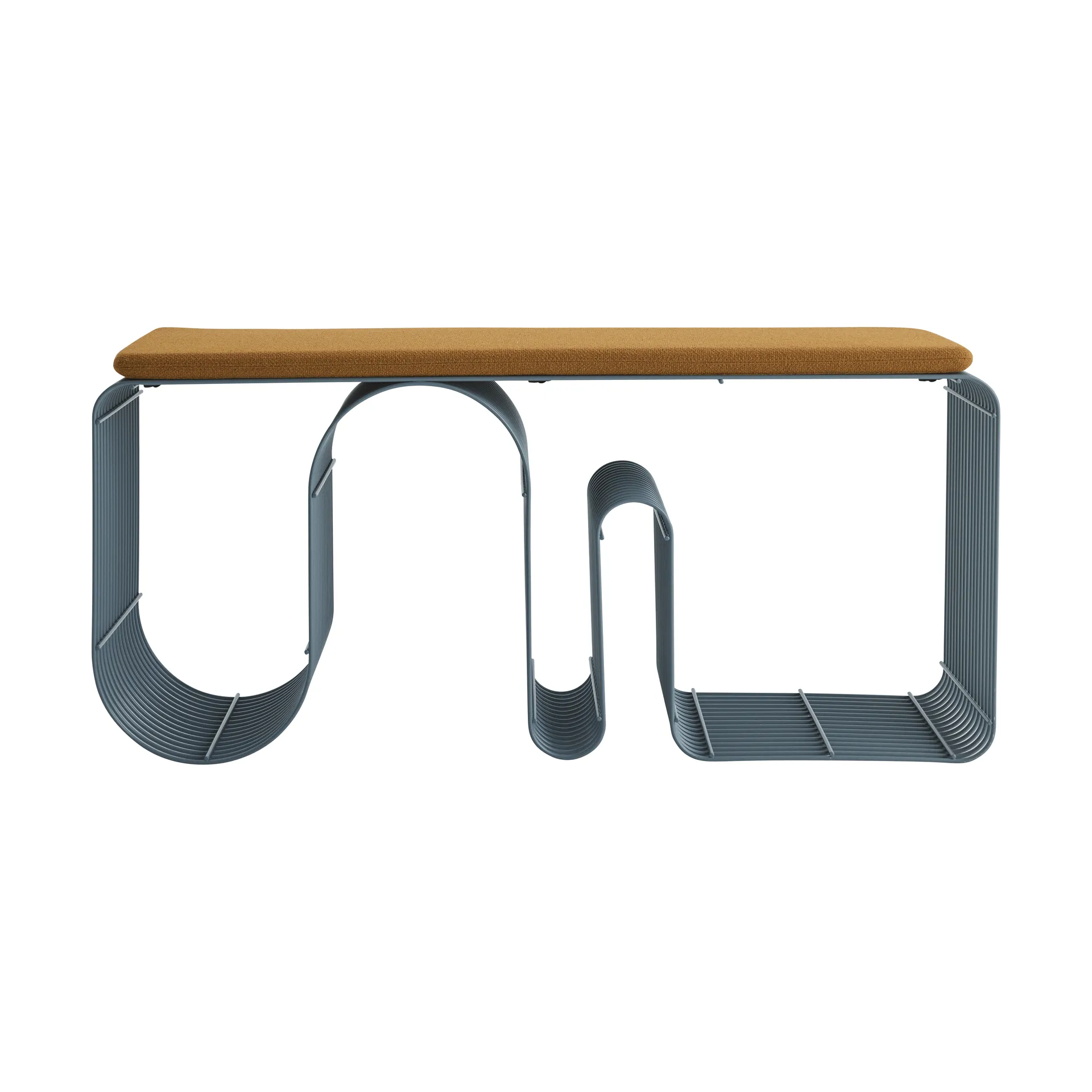 Curva-istuinpenkki 100 cm, Hiekanharmaa sininen AYTM