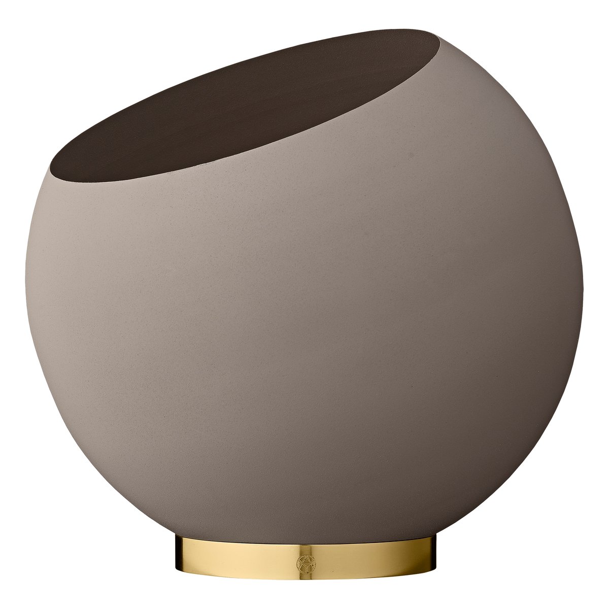 AYTM Globe kukkaruukku 37 cm Taupe | Skandinaavinen Sisustus | Ruukut | Harmaa