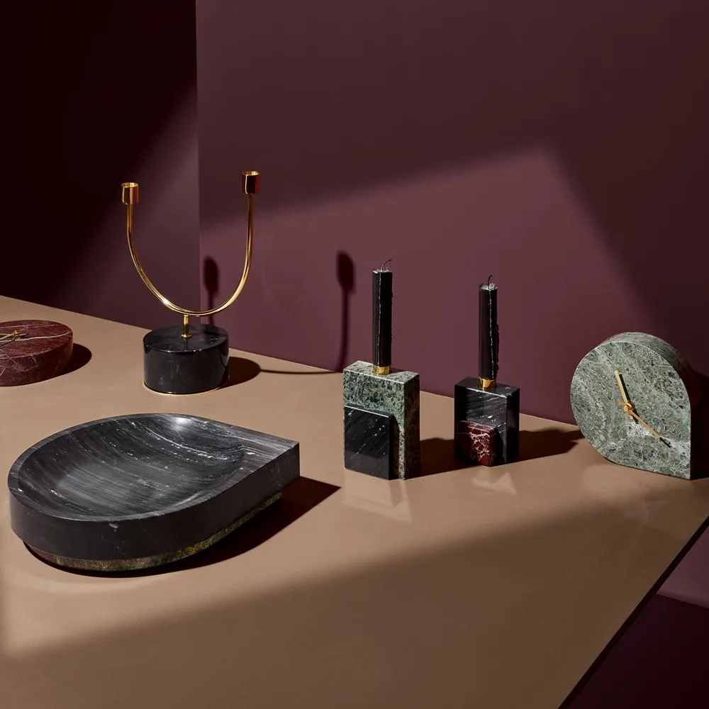 Grasil kynttilänjalka, musta-messinki AYTM