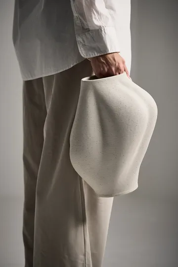 Saltare maljakko - Cream, Ø17×35 cm - AYTM