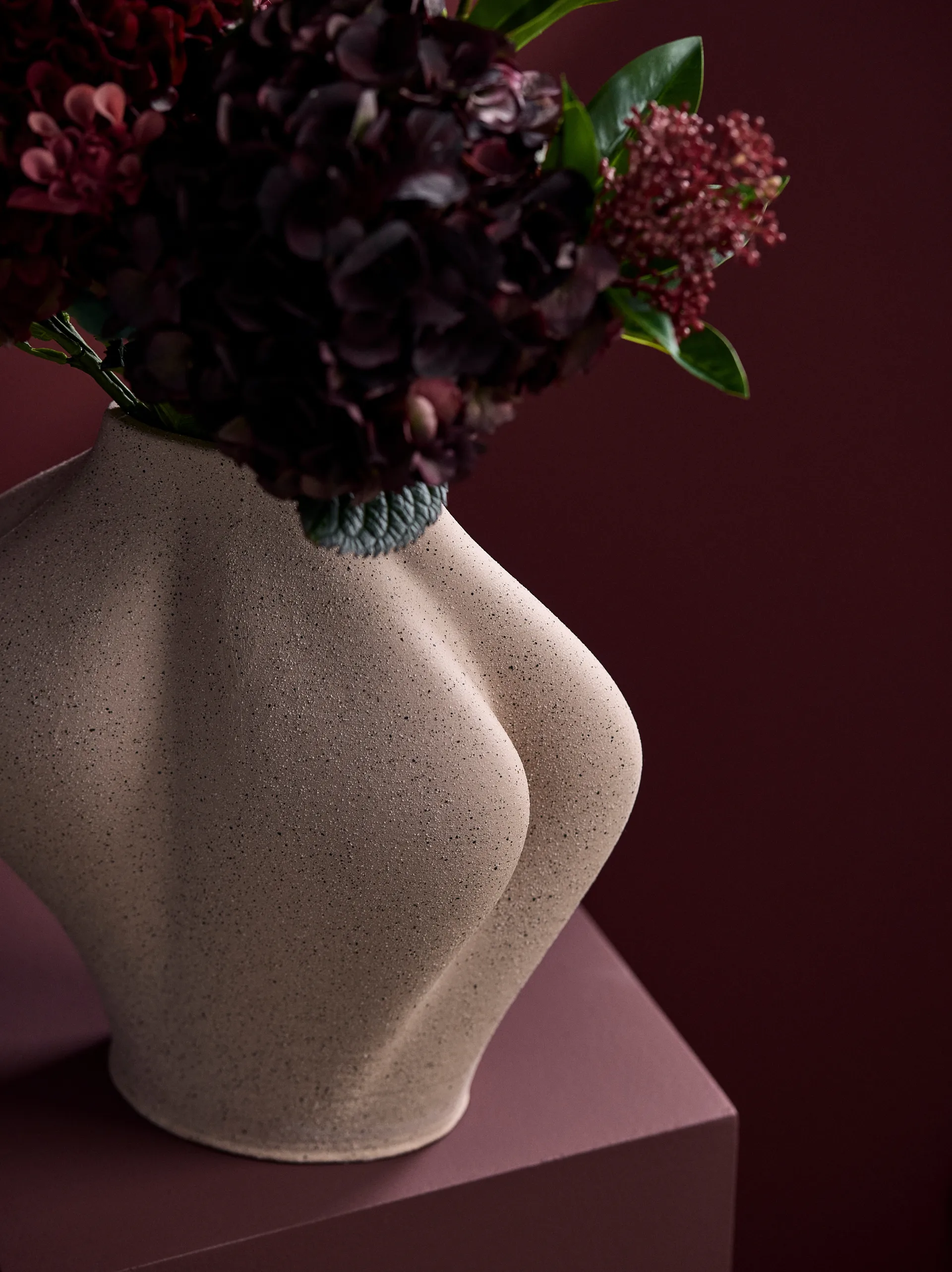 Saltare maljakko, Rose, Ø13,8x30 cm AYTM