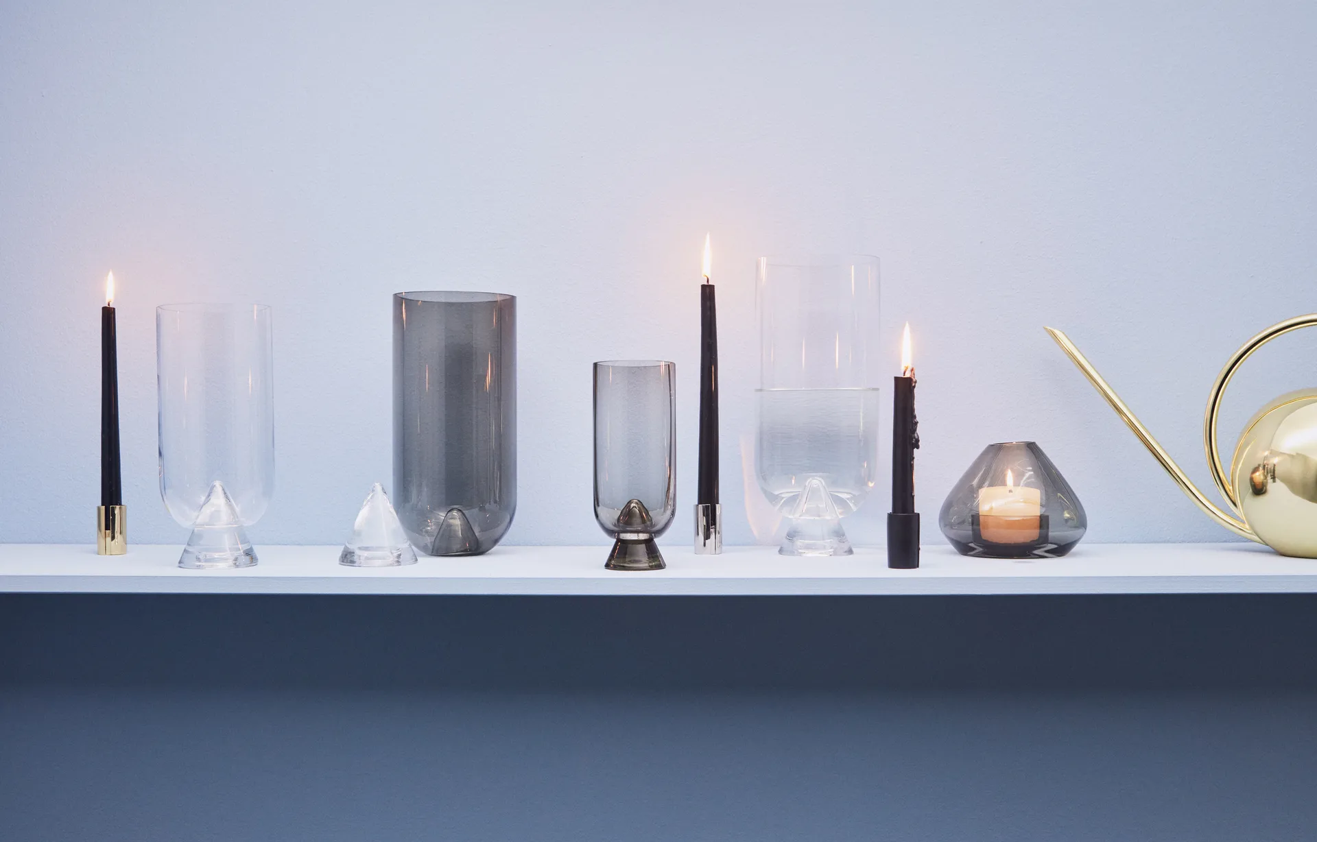 Sol kynttilänjalka 5 cm, Musta AYTM