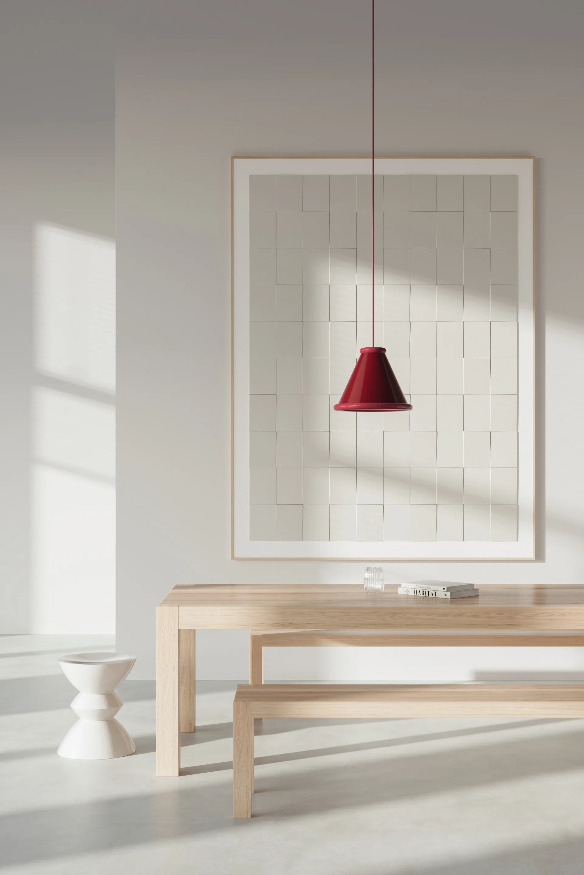 Belle riippuvalaisin Ø36 cm, Viininpunainen - punavioletti Belid