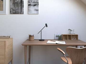 Cato pöytävalaisin 48,5 cm - Mattamusta-hopea - Belid